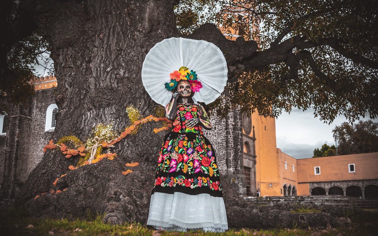 image source Photo by Irving Joaquin Gutierrez : https://www.pexels.com/photo/woman-wearing-costume-standing-near-a-tree-14094652/