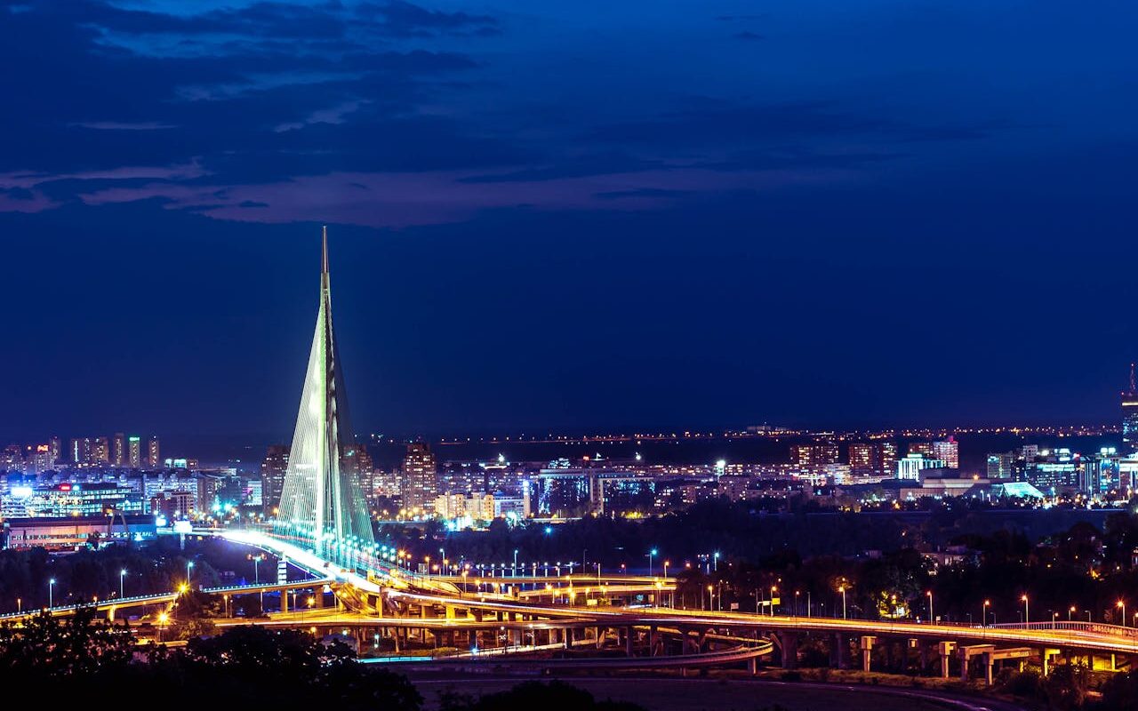 image source Photo by Bojan Petkovic: https://www.pexels.com/photo/illuminated-ada-bridge-over-belgrade-at-night-15048469/