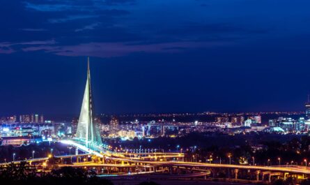 image source Photo by Bojan Petkovic: https://www.pexels.com/photo/illuminated-ada-bridge-over-belgrade-at-night-15048469/