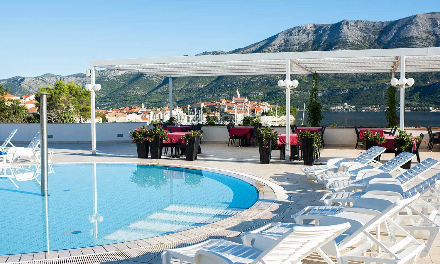 hotel marko polo korcula swimming area